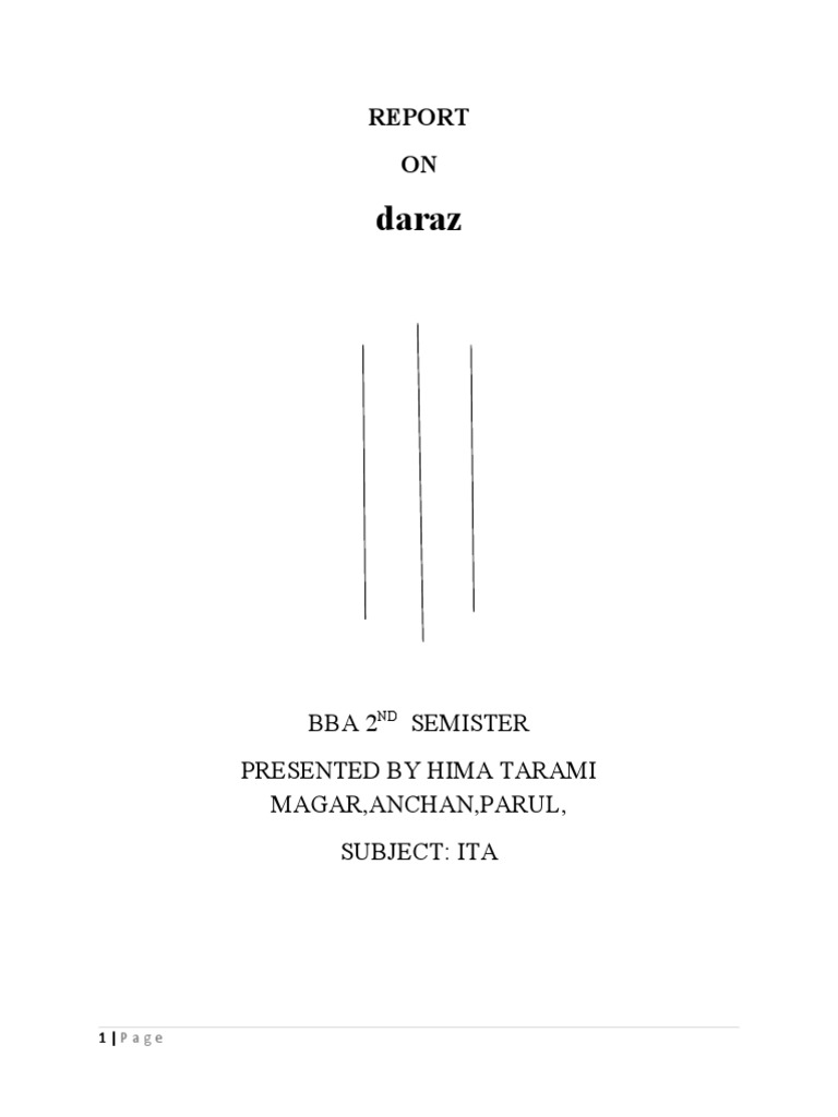 Daraz PDF Online Shopping E Commerce