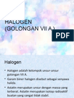 HALOGEN ELEMEN GOLONGAN VII