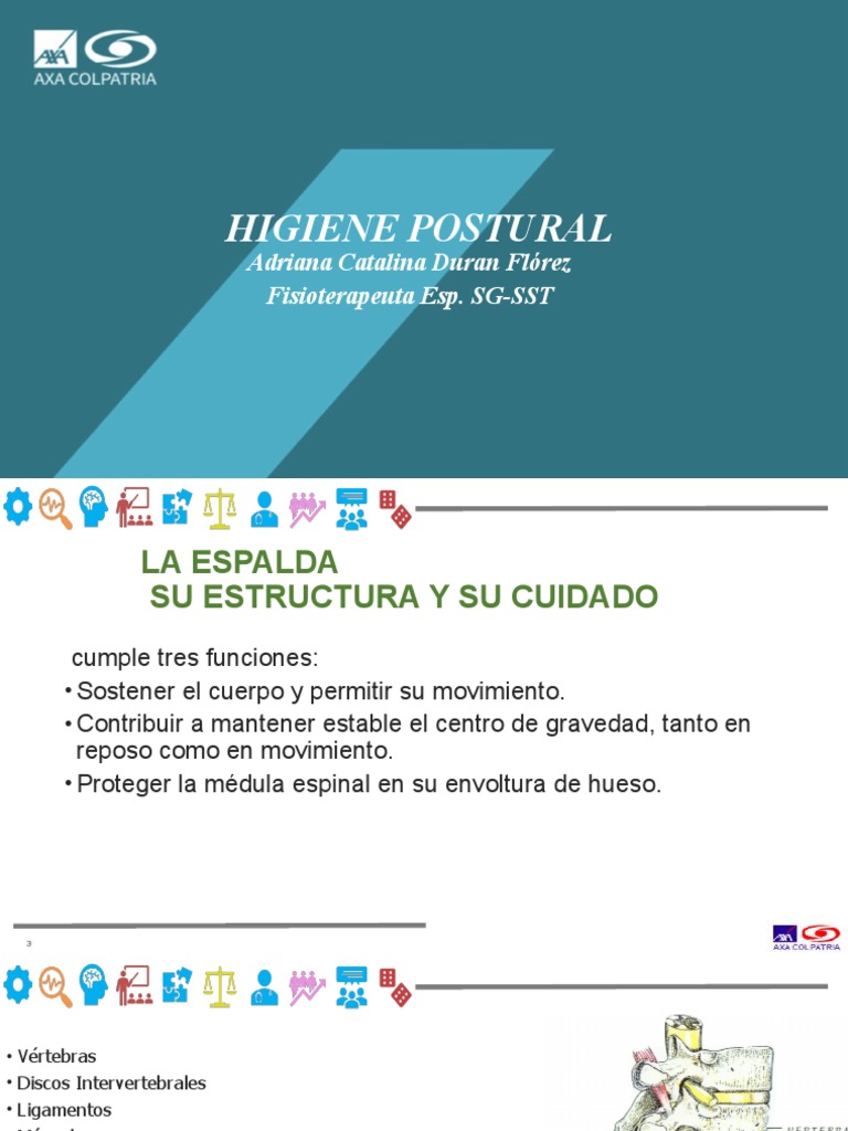 Medidas de Higiene Postural Esencial | PDF | Salud y bienestar