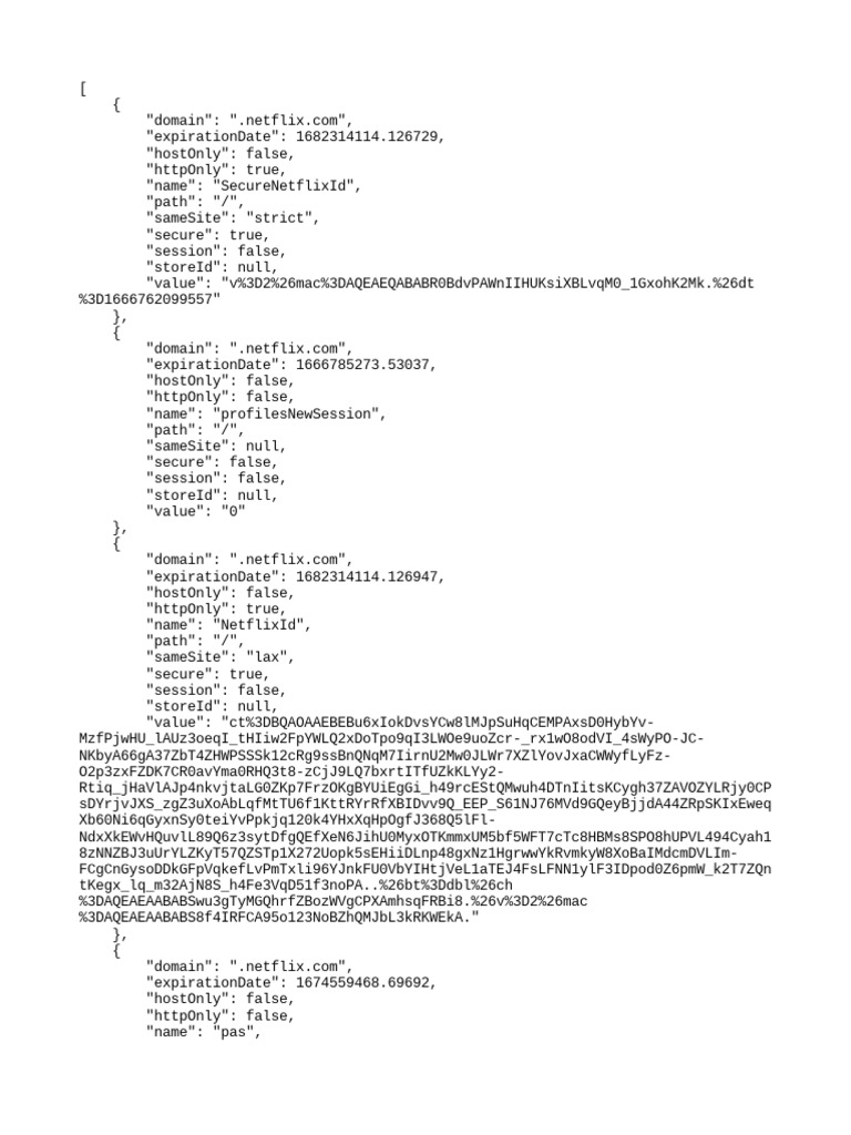 Netflix Cookie Management Overview | PDF | Http Cookie | Sql