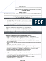 Fiche de Poste Chef de Service CSSE SidiIfni