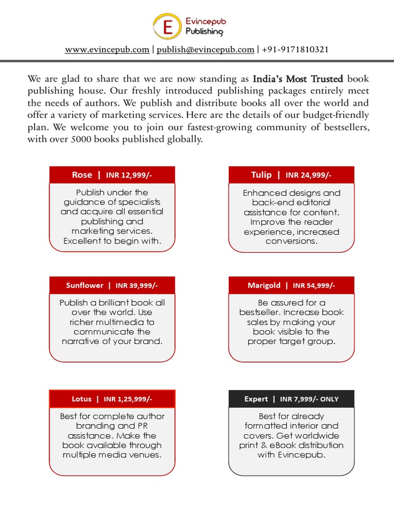 Publishing Packages Pdf Books Author