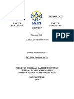 FAKTOR PSIKOLOGIS PERBEDAAN INDIVIDU