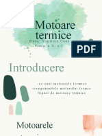 Motoare Termice: Eleva: Vrajitoru Oana Clasa: A X-A C