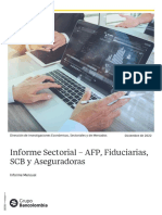 Informe Mensual AFPS, Fiduciarias, SCB y Aseguradoras - Septiembre 2022