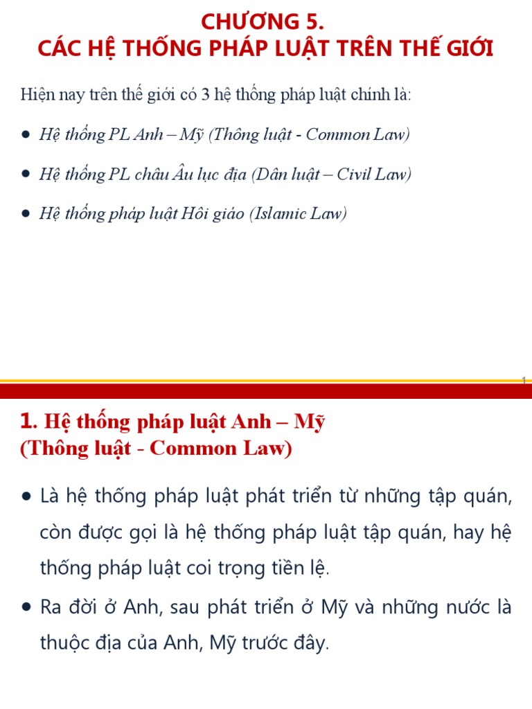 Ch ng 5 c c h th ng ph p lu t tr n th gi i pdf