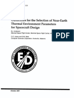 2001 - Guidelines For The Selection of Near-Earth Thermal Environmental Parameters For Spacecraft Design