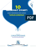 10 Nasehat Syar'i Agar Terhindar Dari Wabah Virus Corona