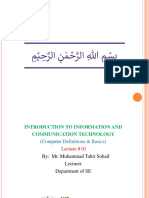 Lec 01 Computer Definitions and Basics