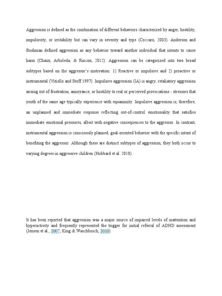 Aggression Pdf