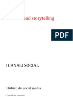 3 Brand Storytelling Canali Sociali