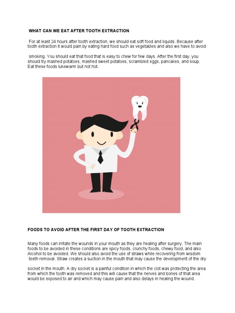 what-can-we-eat-after-tooth-extraction-pdf-health-care-medicine
