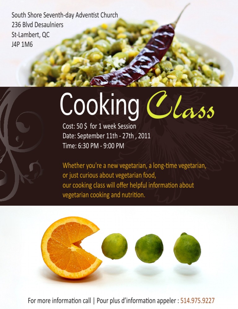 Vegetarian Cooking Class in St-Lambert | PDF