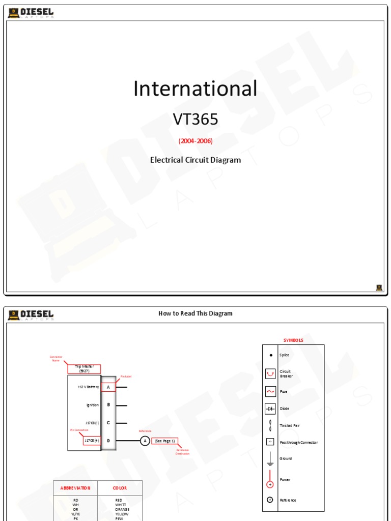 VT365 Electrical Diagram Overview | PDF | Ignition System | Fuel Injection