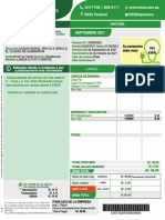 Factura de energía eléctrica residencial