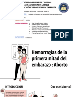 Hemorragias Del Primer Trimestre ABORTO