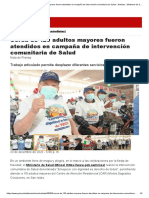 Cerca de 120 Adultos Mayores Fueron Atendidos en Campaña de Intervención Comunitaria de Salud - Noticias - Ministerio de Salud - Gobierno Del Perú