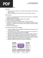 Database Operations