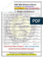 02 Height and Distance - NIMCET Free Study Matrerial