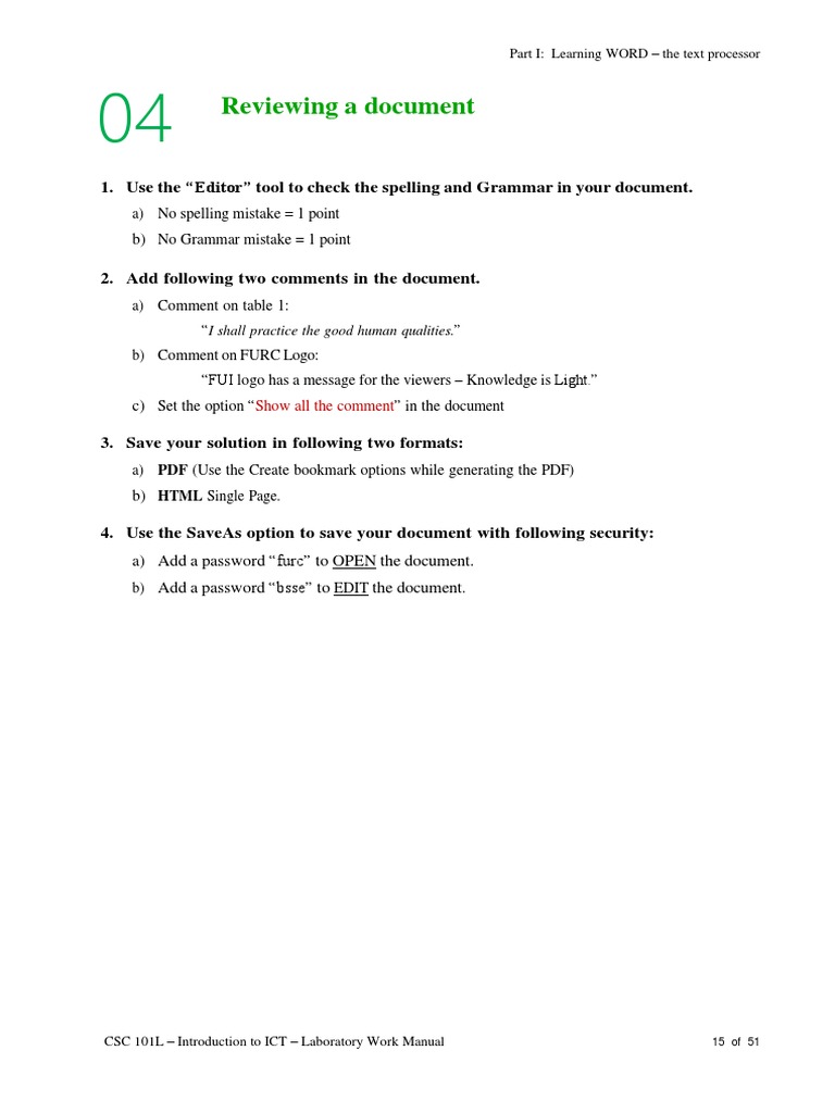 Word Processing for ICT Students | PDF | Art