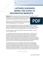 Public Affairs Guidance: Rescinding The Covid-19 Vaccination Mandate PDF