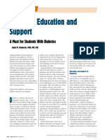 Diabetes Education and Support: A Must For Students With Diabetes