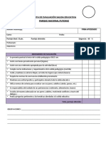 Evaluacion 1 Pauta de Evaluacion Salida Educativa