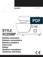 Batidora Habitex SC2500P Manual