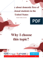 Knowledge About Domestic Fires of International Students in The United States1