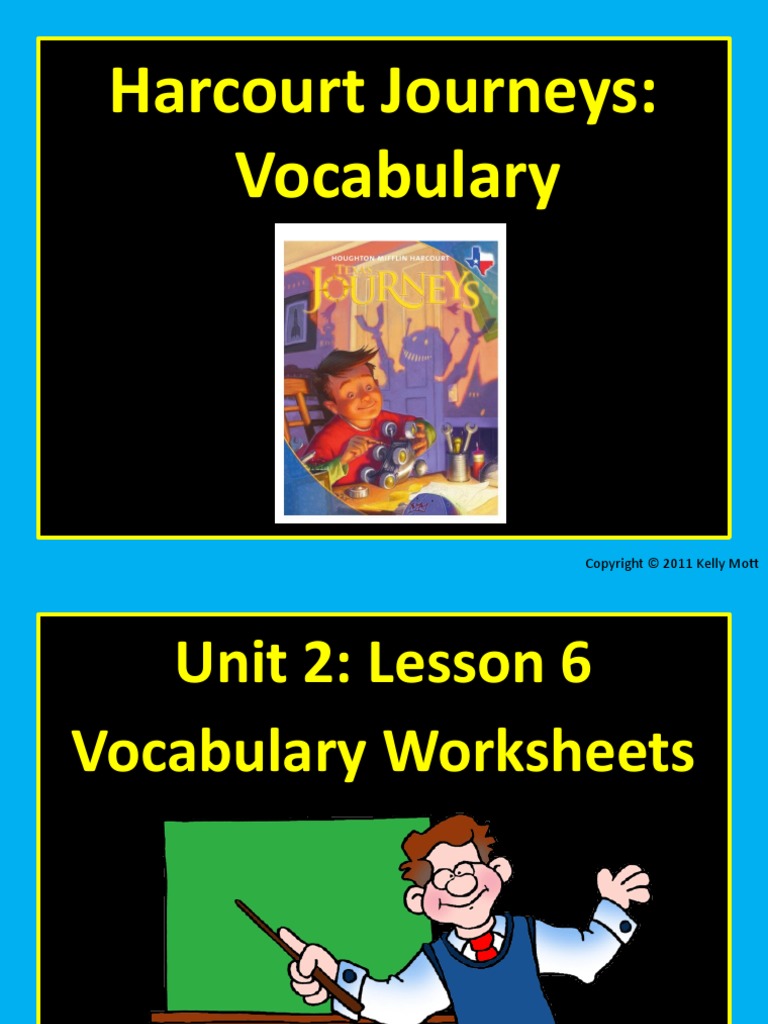 Unit 2 Lesson 6 Vocabulary Worksheets | PDF