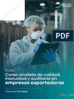 Brochure - Analista de Calidad, Inocuidad y Auditoría en Empresas Exportadoras