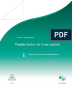 Fundamentos de Investigación