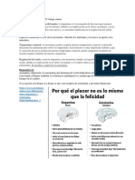 Taller: LA FELICIDAD EL PLACER ¿Cómo Se Relaciona Con La Ciencia? (Parte Escrita para Aprenderse)