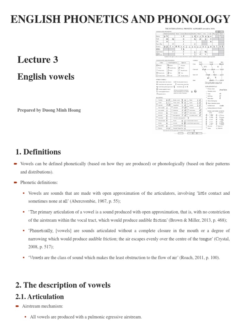 English Vowel Articulation and Chart | PDF | Vowel | Stress (Linguistics)