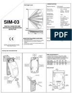 Wide angle lens PIR and microwave detector