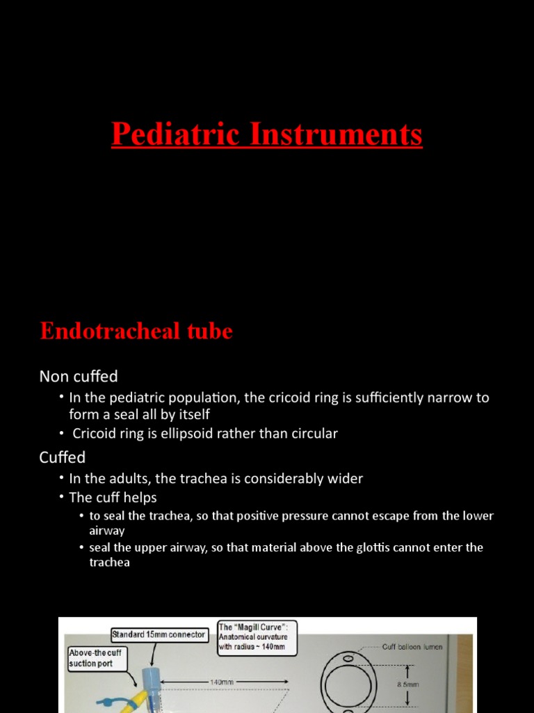 Pediatric Instruments Overview | PDF | Intravenous Therapy | Catheter