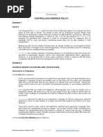 HRS Controlling Absence Policy v1.1