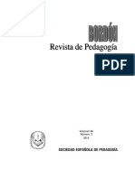 Sociedad Española de Pedagogía: Volumen 66 Número, 3 2014