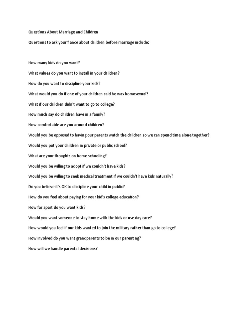 Family About Questions | PDF