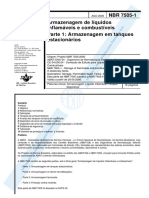 NBR 7.505-1 (2000-Armazenagem de Líquidos Inflamáveis e Combustíveis - Parte 1 - Armazenagem em Tanques Estacionários)