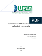 Capa - Trabalho de GES104