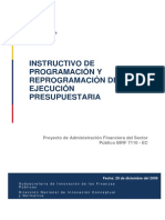 RUP-DS-029 Instructivo de Programación y Reprogramación de La Ejecución