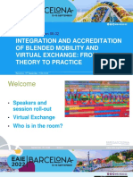 Integration and Accreditation of Blended Mobility and Virtual Exchange: From Theory To Practice