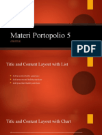 Materi Portopolio 5 Layouts and Elements
