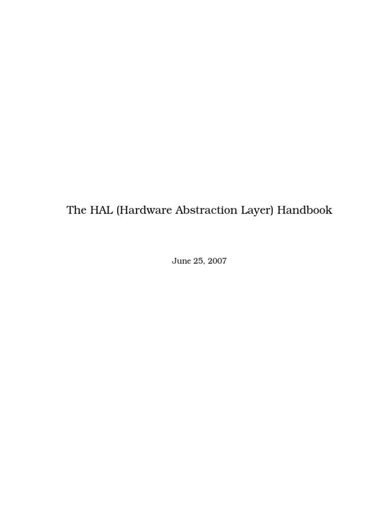 HAL User Manual | PDF | Amplifier | Function (Mathematics)