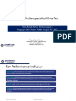 Analisis Problem pada Hasil Drive Test