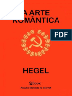 A Arte Romantica Hegel