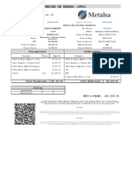 Recibo de Nómina (Cfdi) : Metalsa Sapi de CV