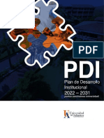 Plan de Desarrollo Institucional PDI 2022 2031