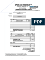 Cotización de servicio correctivo para camión ECO 875189